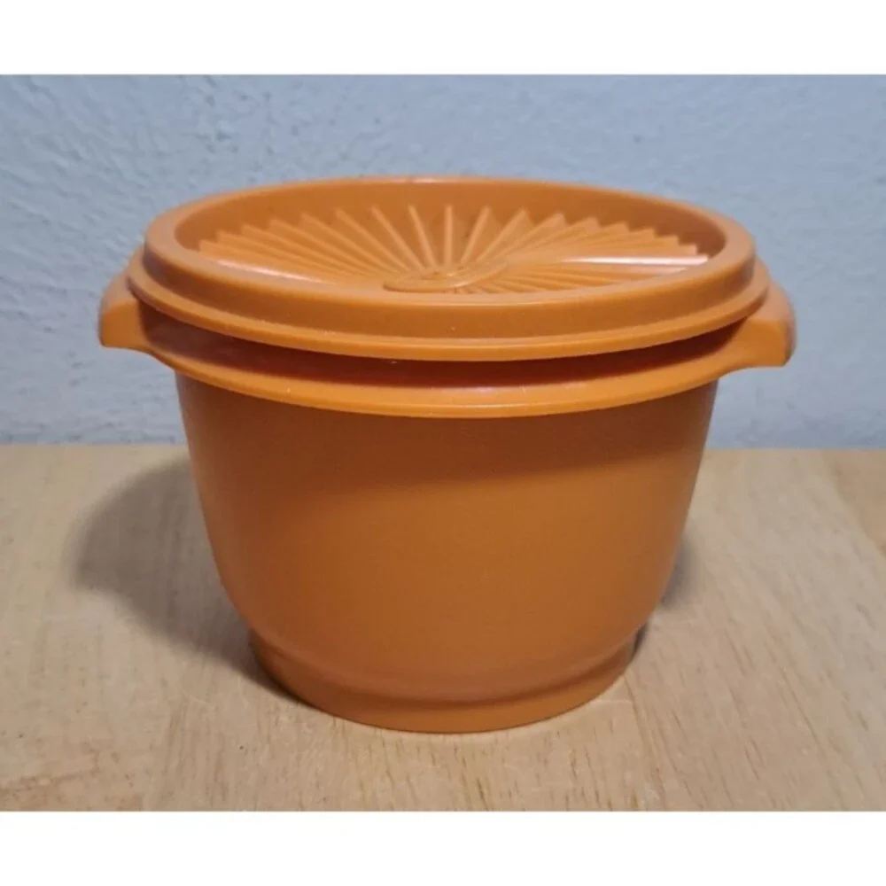 Vintage Tupperware 866-12 Harvest Orange Bowl Lid 812-20